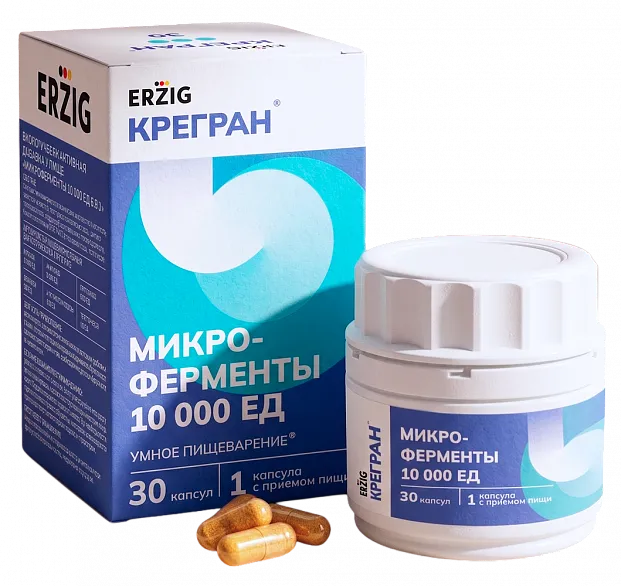 картинка КРЕГРАН<sup>®</sup> МИКРОФЕРМЕНТЫ 10000ЕД