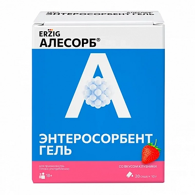 Алесорб гель в стиках со вкусом клубники